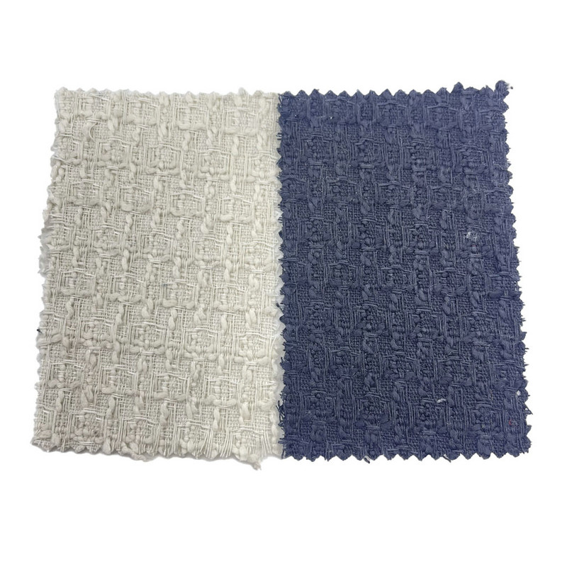 Reliéfne čiernobiele kárované vlnené tvídové tkaniny na kabáty 3786